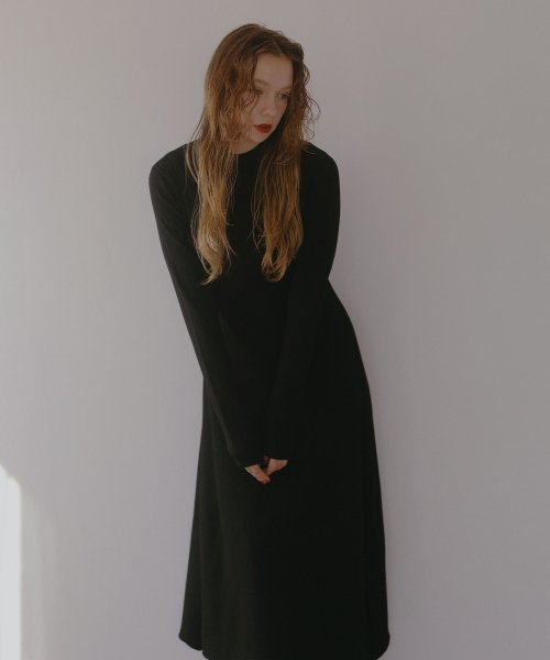 MIELI INVARIANT(ミエリ インヴァリアント)/Slim Flare Lace Up Knit Dress/img20