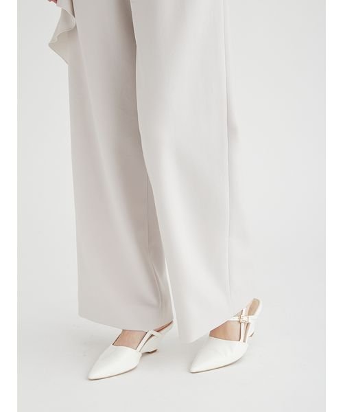 ラッフルディテールワイドパンツ 予めご了承ください