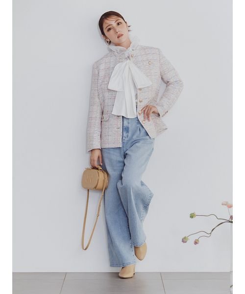 ハイウエストワイドデニムパンツ 予めご了承ください