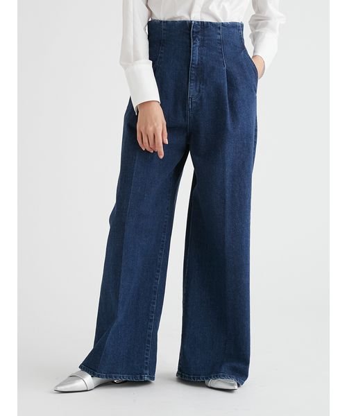 ハイウエストワイドデニムパンツ 予めご了承ください