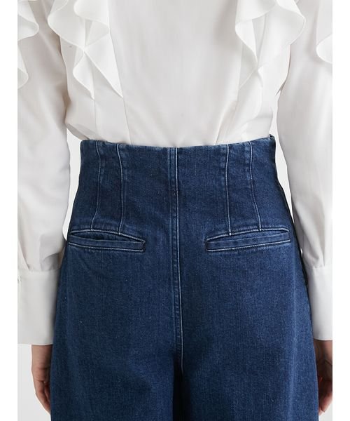 ハイウエストワイドデニムパンツ 予めご了承ください