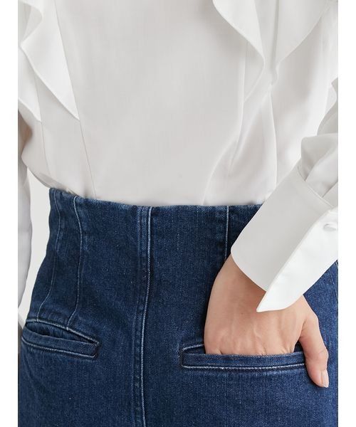 ハイウエストワイドデニムパンツ 予めご了承ください