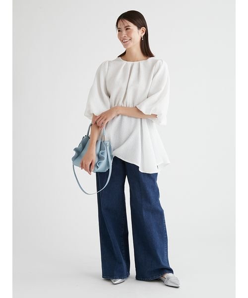 ハイウエストワイドデニムパンツ 予めご了承ください