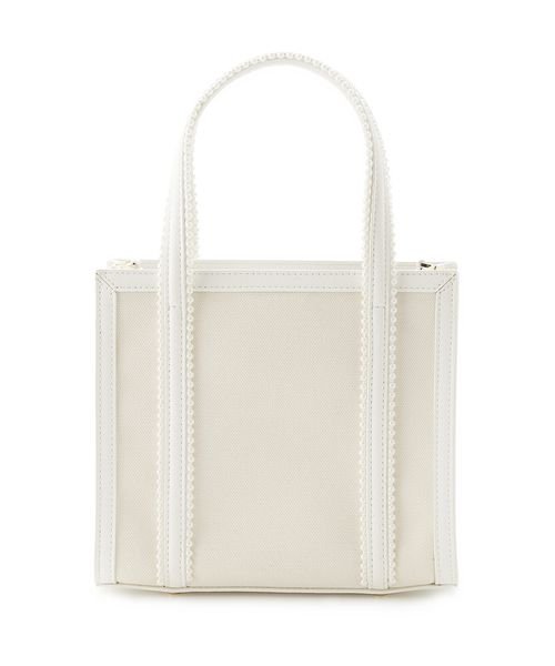 パールトリミングキャンバスコンビバッグ 予めご了承ください