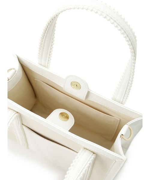 パールトリミングキャンバスコンビバッグ 予めご了承ください