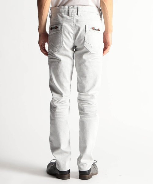 黒顔料ビットデニムパンツ 