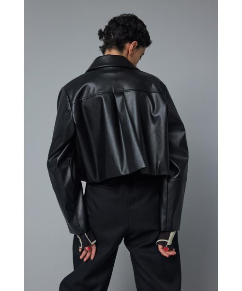 HeRIN.CYE(ヘリンドットサイ)/Fake leather jacket/img03