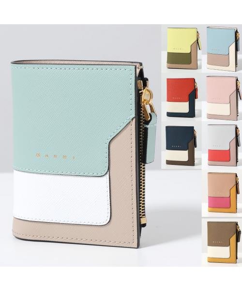 MARNI 二つ折り財布 PFMO0054U1 LV520 ロゴ MARNI 二つ折り財布 PFMO0054U1 LV520