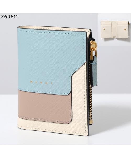 MARNI 二つ折り財布 PFMO0054U1 LV520 ロゴ MARNI 二つ折り財布 PFMO0054U1 LV520