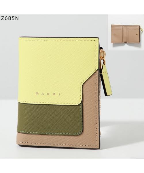 MARNI 二つ折り財布 PFMO0054U1 LV520 ロゴ MARNI 二つ折り財布 PFMO0054U1 LV520