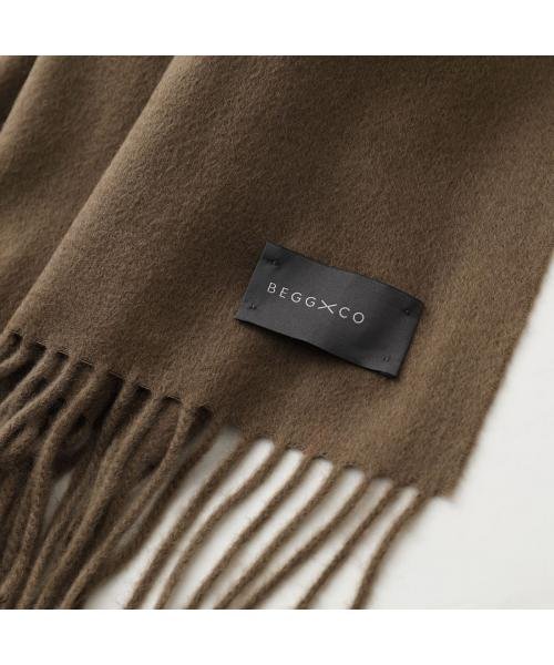 BEGG&CO マフラー ARRAN PLAIN DARK LIGHT カシミヤ 無地 BEGG&CO PLAIN DARK LIGHT カシミヤ
