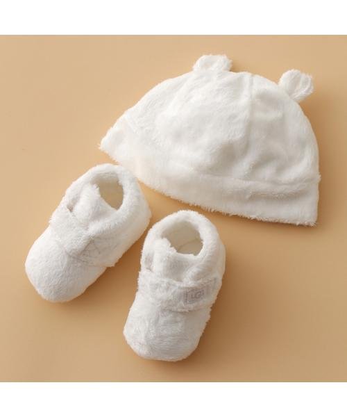 UGG(UGG)/UGG BABY シューズ ニット帽 1120951 ファー クマ耳 ロゴ/img02