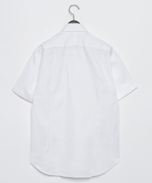 D'URBAN(ダーバン)/ホワイトカラミ調ドビーシャツ(ワイドスナップ)/img01