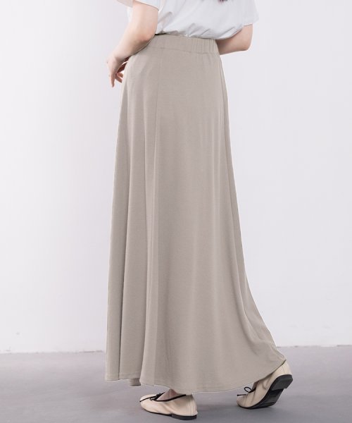 SEU(エスイイユウ)/S－XLまで対応落ち感が美しいAラインロング丈スカート/img08