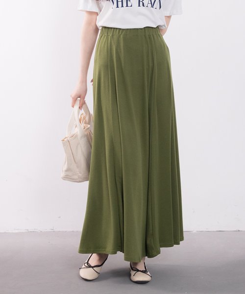SEU(エスイイユウ)/S－XLまで対応落ち感が美しいAラインロング丈スカート/img16