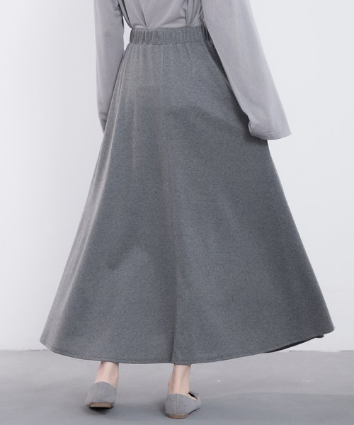 SEU(エスイイユウ)/S－XLまで対応落ち感が美しいAラインロング丈スカート/img20
