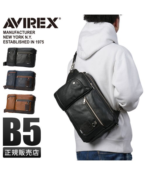 AVIREX(AVIREX)/アヴィレックス ボディバッグ ショルダーバッグ ワンショルダーバッグ メンズ ブランド 斜めがけ 大容量 2WAY AVIREX AX5004/img01
