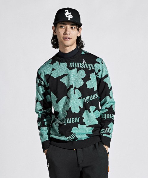 Munsingwear(マンシングウェア)/【ENVOY】ラメ糸混フラワー×ペンギンジャカードセーター/img12