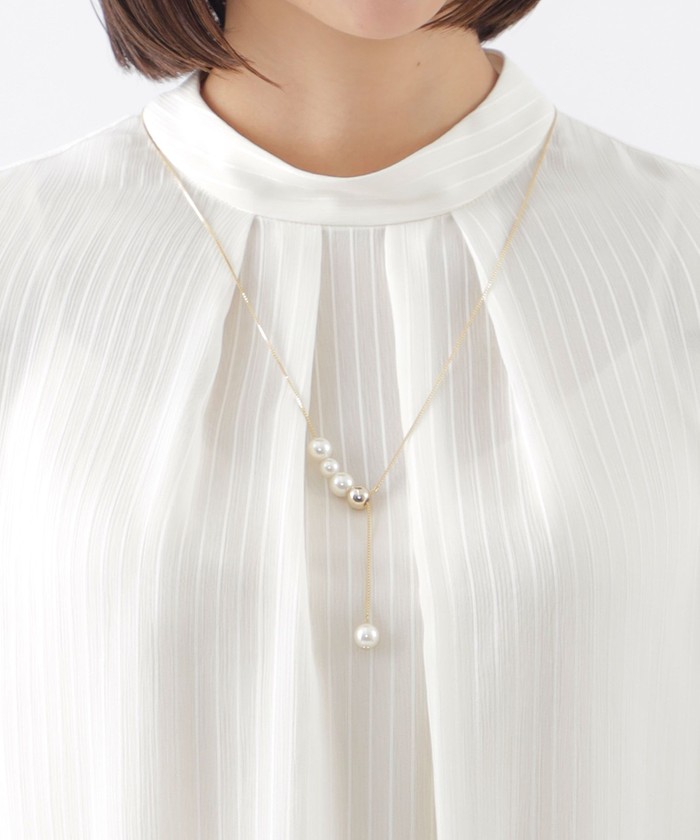 関税/送料込【AKM】クロスパールネックレス 芝翫香〉アコヤパールネックレス(7.5-8.0mm)｜近鉄百貨店ネット