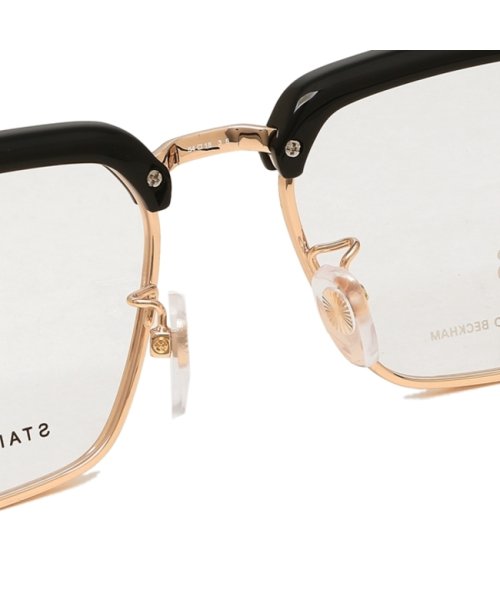 デビッドベッカム メガネフレーム 眼鏡フレーム インターナショナルフィット ブラック ゴールド メンズ DAVID BECKHAM 7112 2M2 DAVID BECKHAM デビッドベッカム メガネフレーム 眼鏡フレーム インターナショナルフィット ブラック ゴールド メンズ