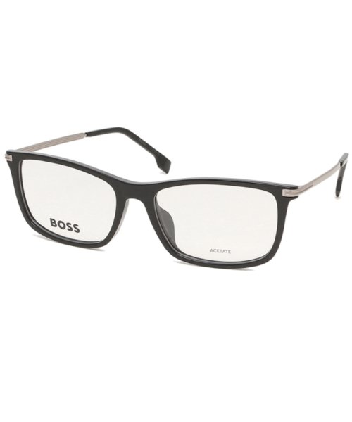 HUGOBOSS(ヒューゴボス)/ヒューゴ ボス メガネフレーム 眼鏡フレーム アジアンフィット ブラック シルバー メンズ HUGO BOSS 1614F 284/img01