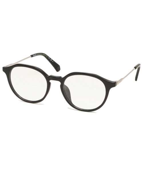 Polaroid(ポラロイド)/ポラロイド メガネフレーム 眼鏡フレーム グローバルフィット ブラック シルバー メンズ レディース ユニセックス POLAROID D510G 807/img01