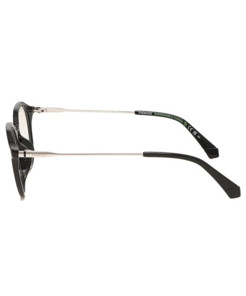 Polaroid(ポラロイド)/ポラロイド メガネフレーム 眼鏡フレーム グローバルフィット ブラック シルバー メンズ レディース ユニセックス POLAROID D510G 807/img02