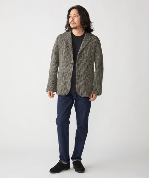 SHIPS: TEXBRID(R) ジャカード 2ボタン ジャケット 