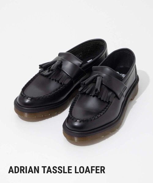 DR.MARTENS(ドクターマーチン)/ドクターマーチン Dr.Martens 14573001 ローファー Adrian Black Polished Smooth レディース シューズ タッセルロ/img01