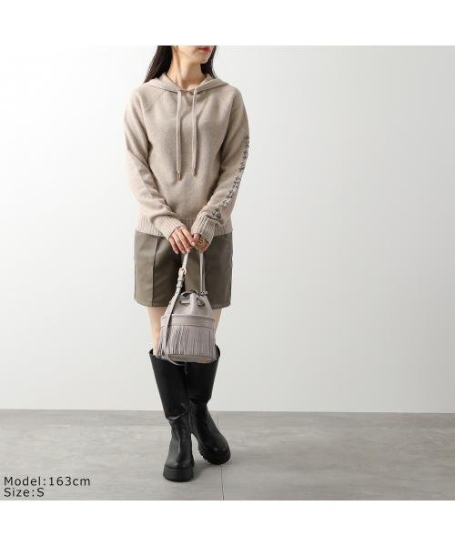 MAX MARA ニット フーディー ANANAS ロゴ ビジュー MARA MAX ニット フーディー ANANAS ロゴ