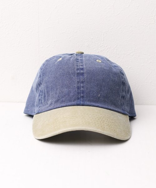 ar/mg(エーアールエムジー)/【W】【it】【1201(twotone)】【newhattan】Baseball Low Cap pigment dyed two tone/img02