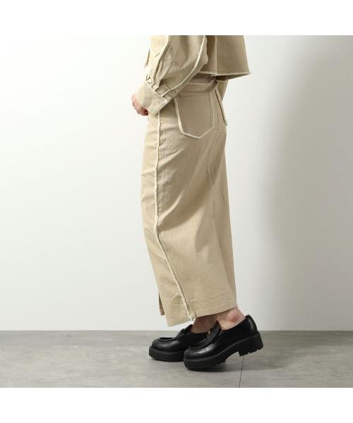 GHOSPELL(ゴスペル)/GHOSPELL タイトスカート Harper Frayed Midi Skirt /img03