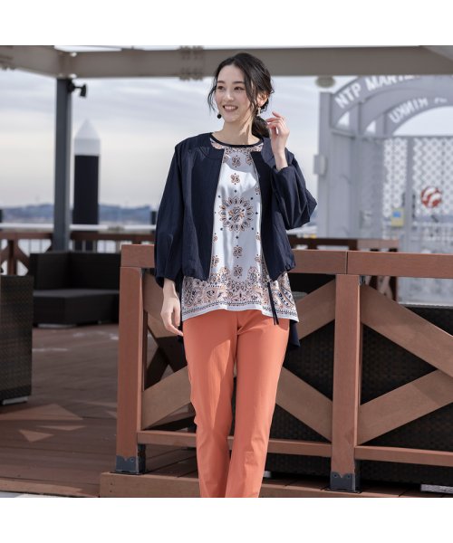 ショート丈・ラグランスリーブジップアップブルゾン 