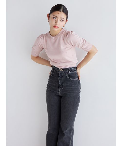 Sustainableストレッチフレアデニムパンツ(505858466)|阪急 Sustainableストレッチフレアデニムパンツ(505858466)|阪急