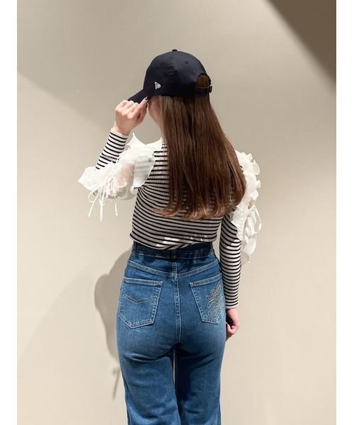 Sustainableストレッチフレアデニムパンツ 予めご了承ください