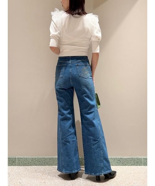 Sustainableストレッチフレアデニムパンツ 予めご了承ください