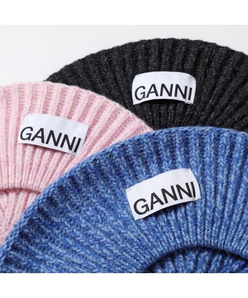 GANNI(ガニー)/GANNI ベレー帽 A4430 5789 ニット ロゴ/img12