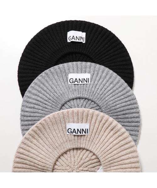 GANNI(ガニー)/GANNI ベレー帽 A4430 5789 ニット ロゴ/img13