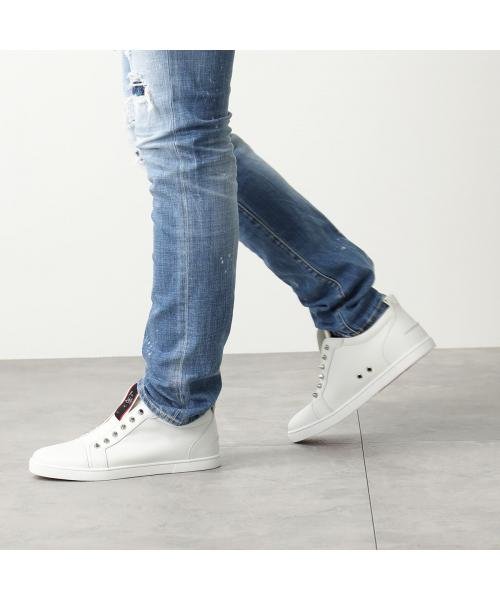 Christian Louboutin スニーカー 320046 レザー スタッズ装飾 Christian Louboutin スニーカー レザー スタッズ装飾