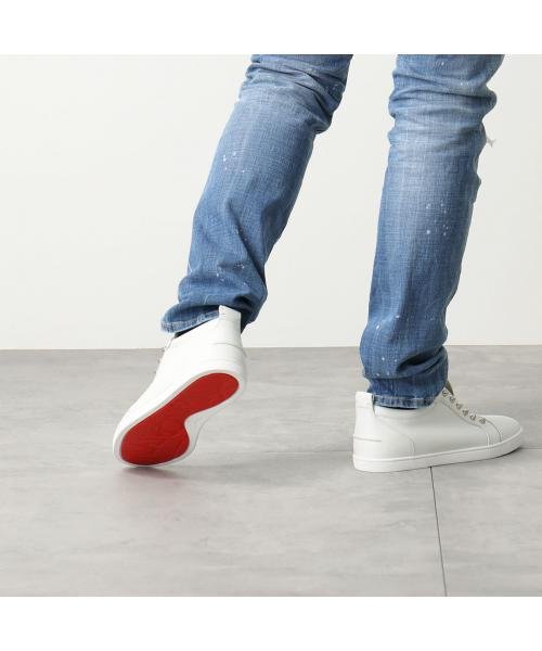 Christian Louboutin スニーカー 320046 レザー スタッズ装飾 Christian Louboutin スニーカー レザー スタッズ装飾
