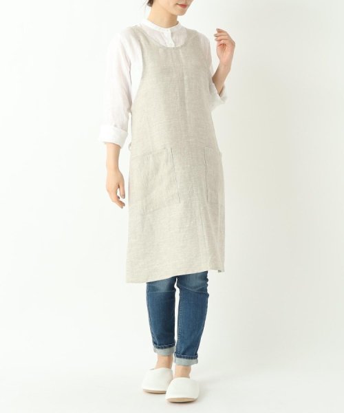 ２１２ＫＩＴＣＨＥＮ　ＳＴＯＲＥ(212キッチンストア)/スルーワンピースエプロン オートミール ＜LINEN&BASIC リネンアンドベーシック＞/img09