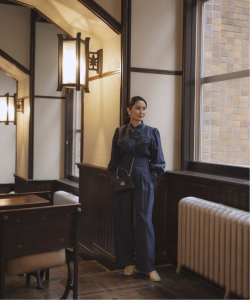 Avec H タックワイドパンツ 