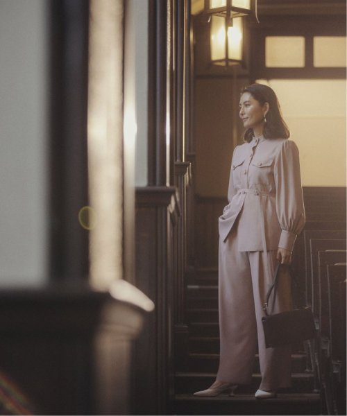 Avec H タックワイドパンツ 