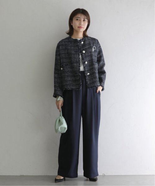 Avec H タックワイドパンツ 