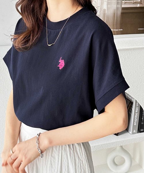 GeeRA(ジーラ)/【U.S. POLO ASSN.】綿100％フレンチスリーブTシャツ/img45