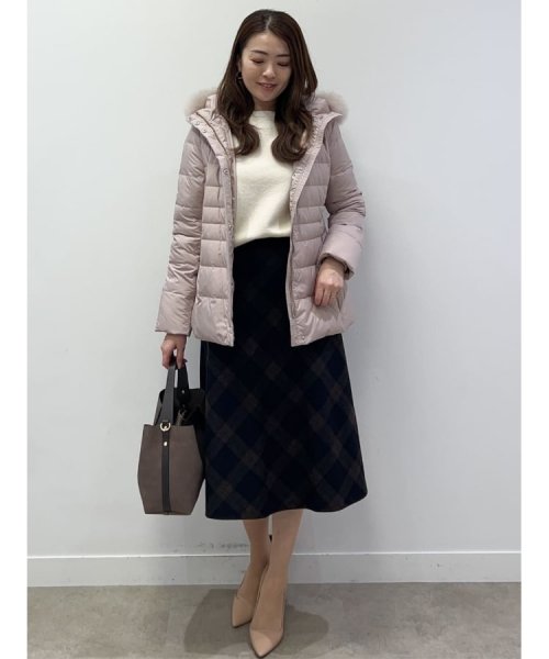 【洗える/エコ】800フィルパワーの高品質！機能性と美シルエットを叶えるダウンコート ミュラー種ホワイトダックの大きいダウンボールを使用しているため