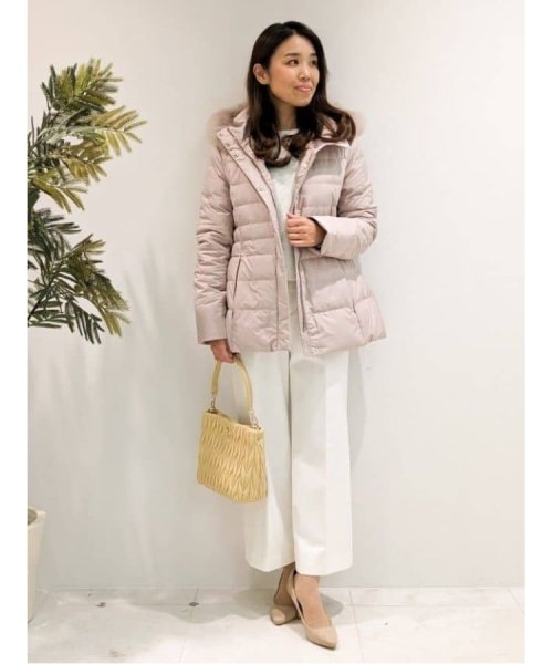 【洗える/エコ】800フィルパワーの高品質！機能性と美シルエットを叶えるダウンコート ミュラー種ホワイトダックの大きいダウンボールを使用しているため