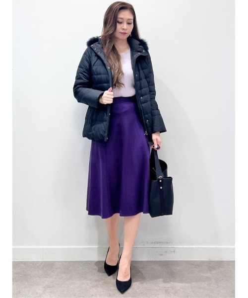 【洗える/エコ】800フィルパワーの高品質！機能性と美シルエットを叶えるダウンコート ミュラー種ホワイトダックの大きいダウンボールを使用しているため