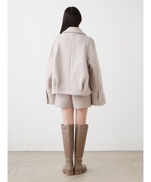 ミドルジャケットコート 予めご了承ください