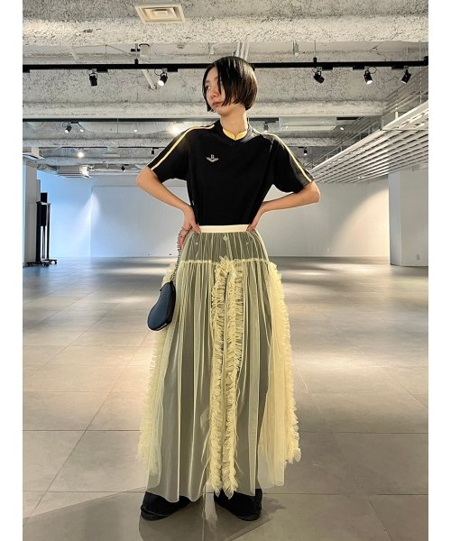 ラッフルボリュームチュールスカート 予めご了承ください